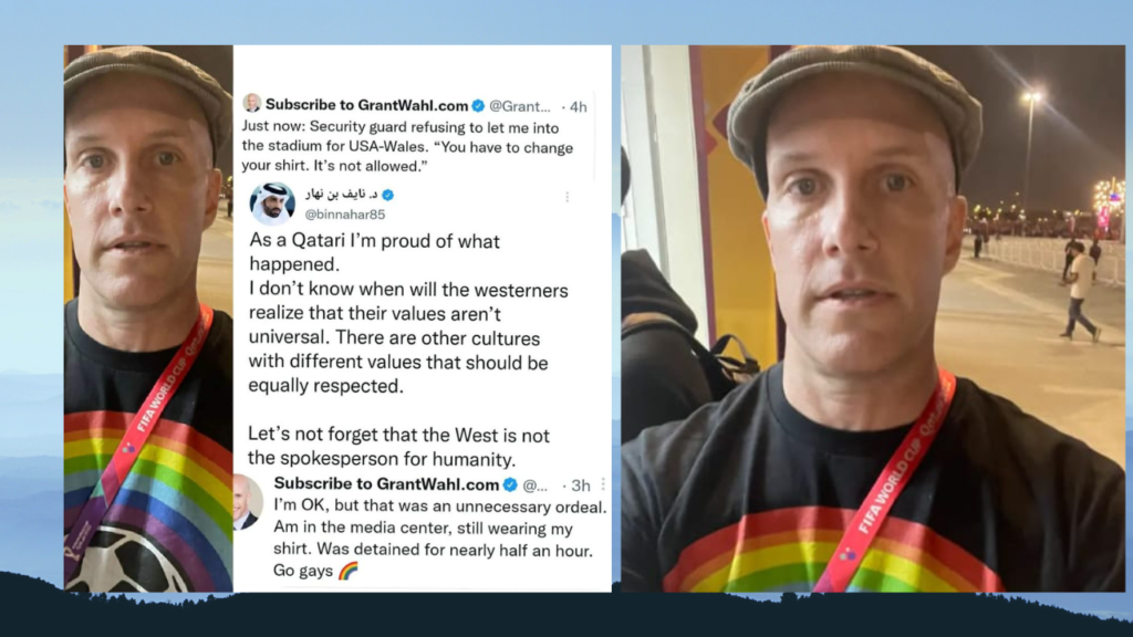 US journalist detained at World Cup stadium over LGBTQ shirt